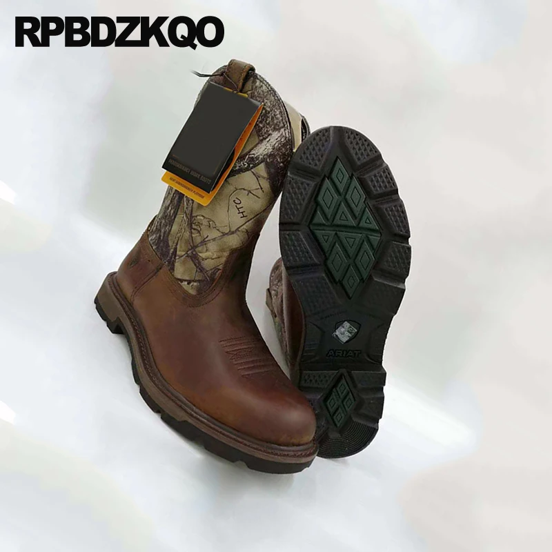 вышитый полусапожки пэчворк пастушка коричневый камуфляж марочный обувь