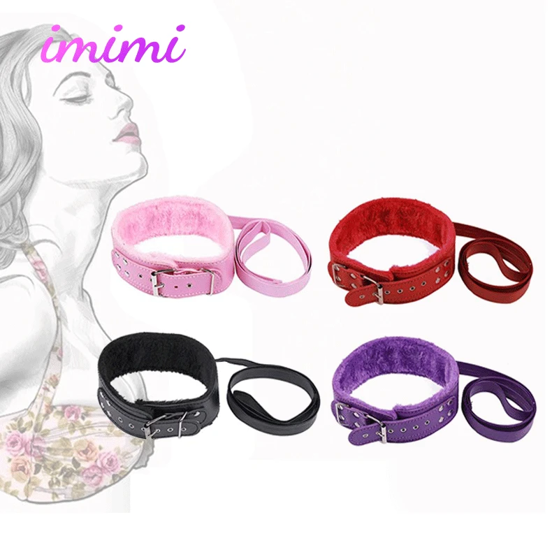 БДСМ интимные игрушки для женщин связывание искусственная кожа воротник