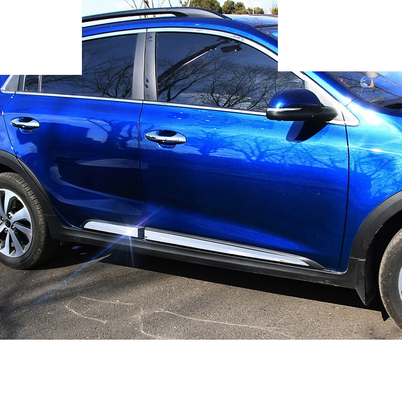 Полоса для края автомобильной двери из нержавеющей стали Lsrtw2017 планки Kia Rio X Line Kx