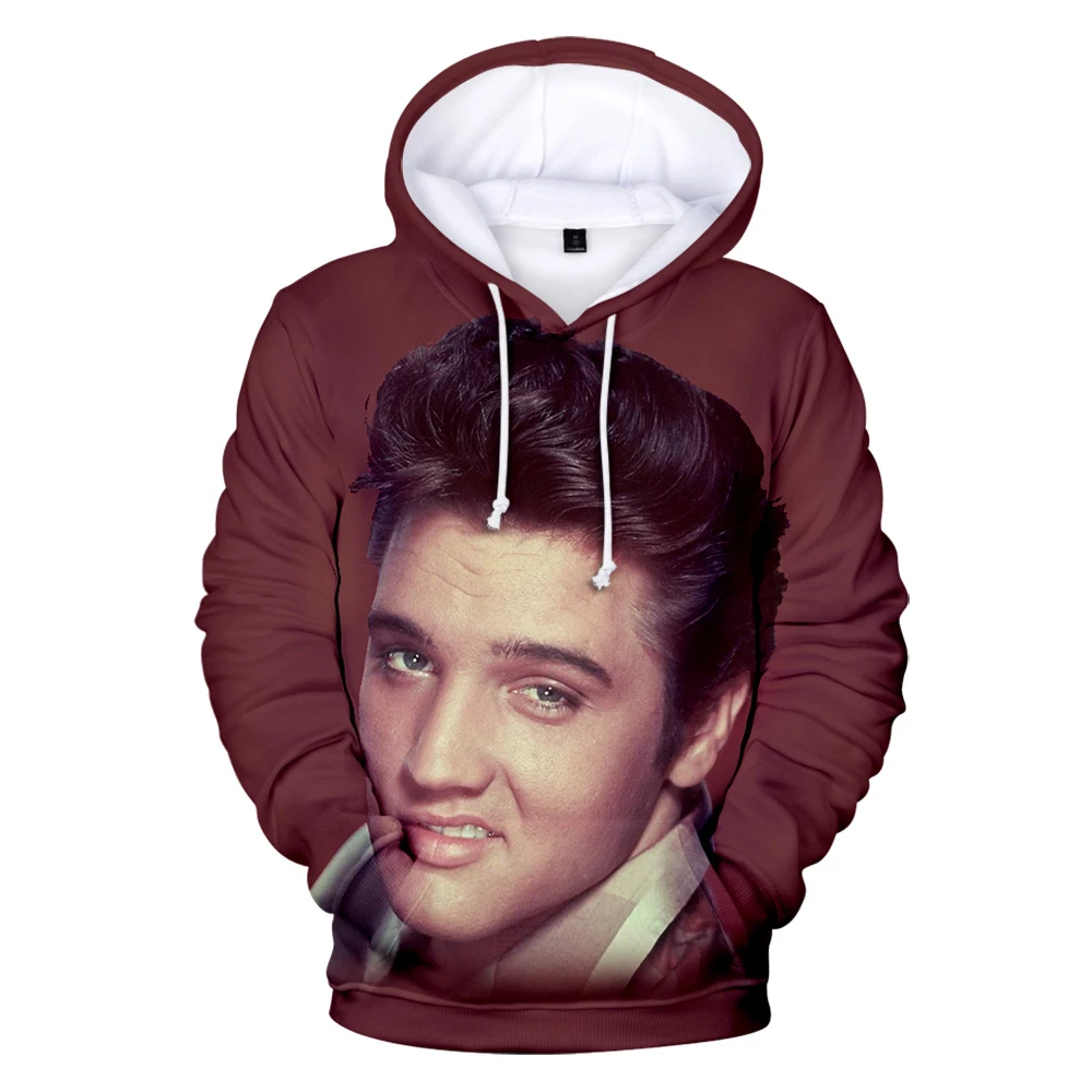 Модная новинка удобная мужская и женская толстовка Elvis Presley с 3D рисунком