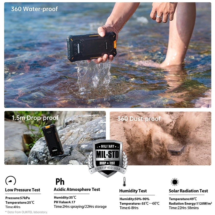 Oukitel WP9 Rugged Smartphone NFC 6GB 128GB 5.86