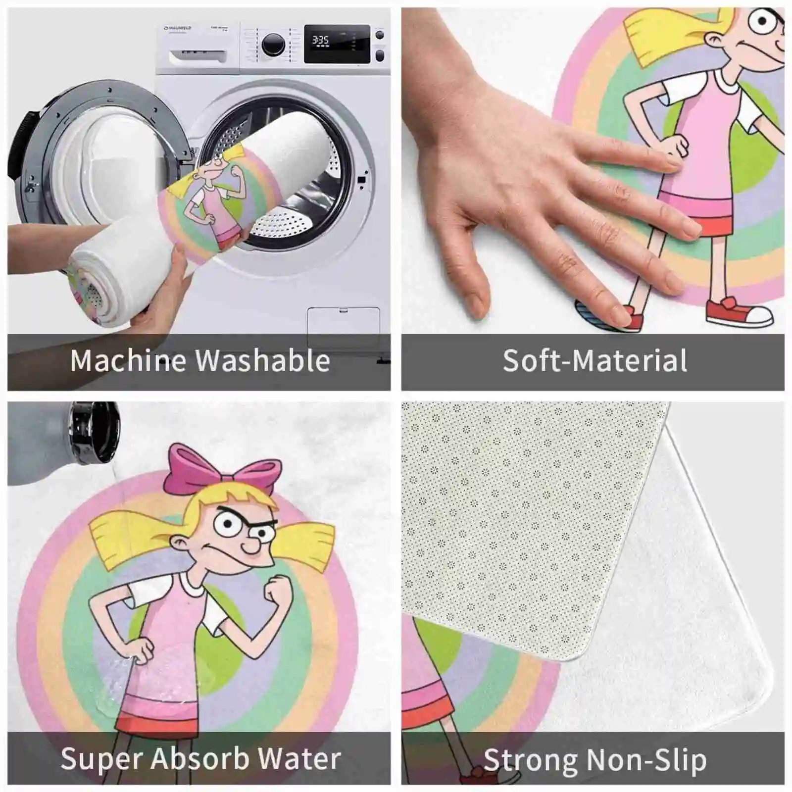 Эй Арнольд 3 размера домашний ковер комнатный эй 90-е детский иллиона мультфильм |