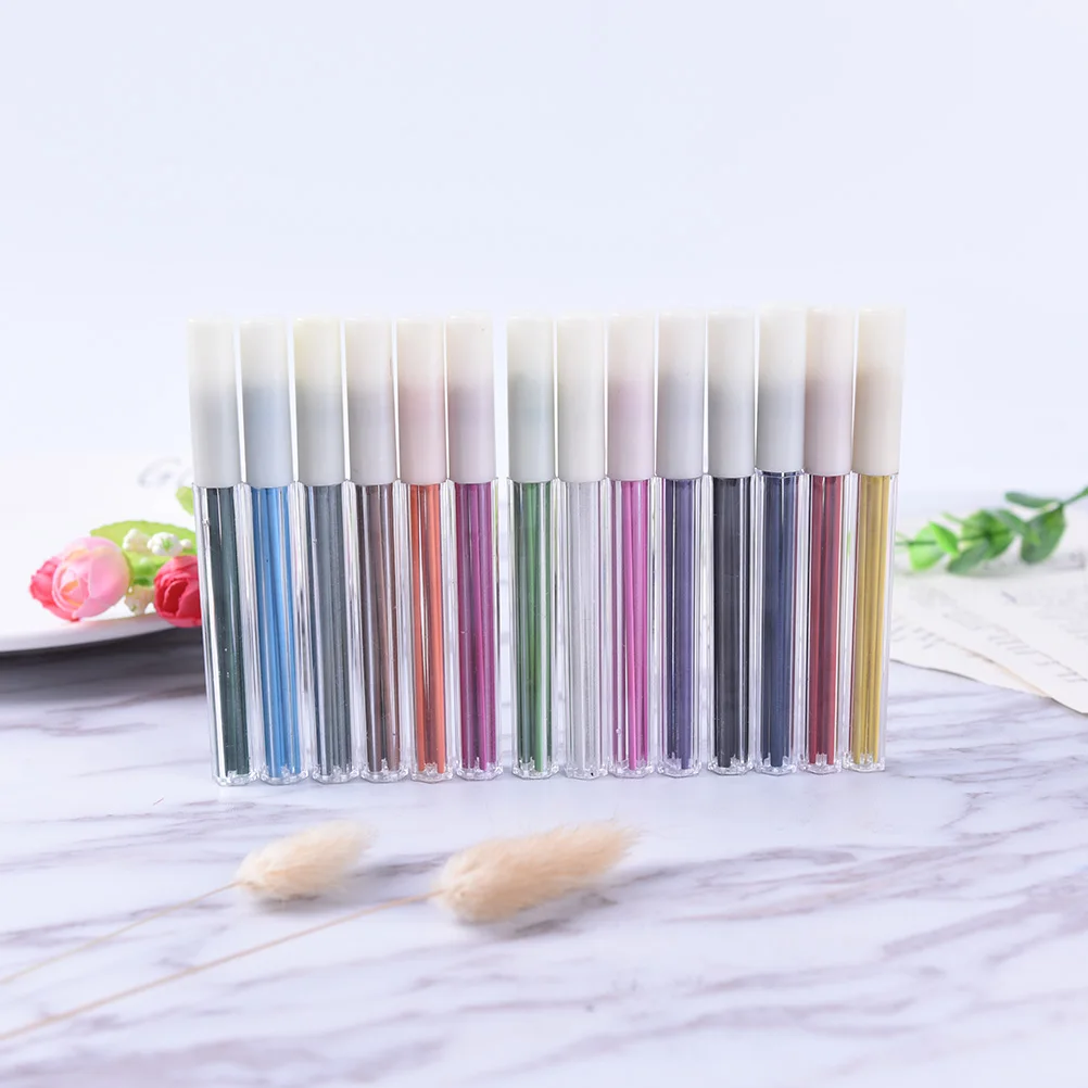 

6pcs 2.0mm Automatic PencilColors refills coloed set MechanicalPencils for adult coloring bookDrafting Writing Painting 14colors