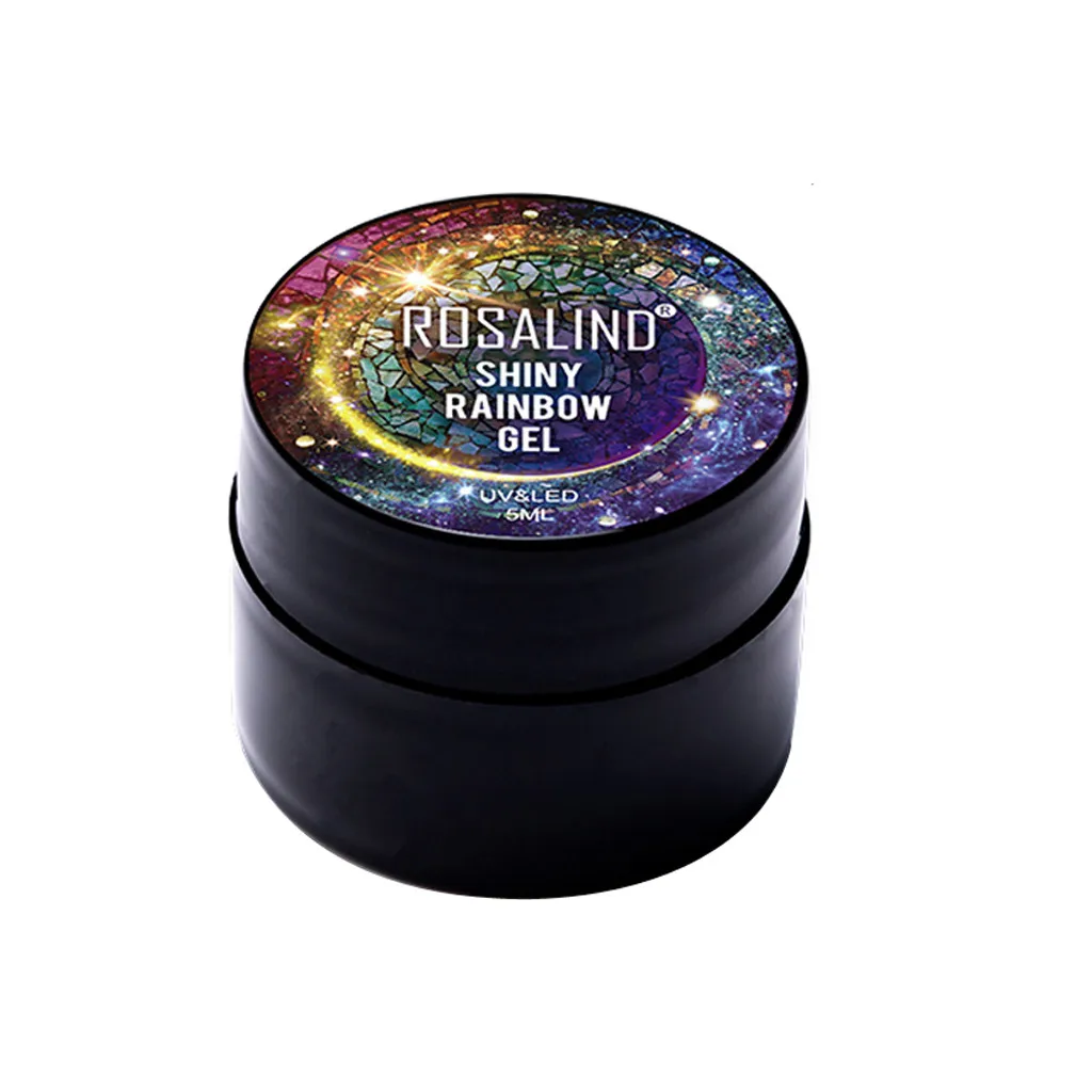 Новый гель для ногтей мигающий Радужный Клей клей лак фейерверк дизайн