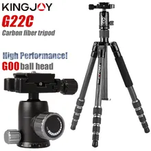 KINGJOY G22C Professional Carbon Fiber Tripod For Digital Camera Tripode Suitable For Travel Top Quality Camera Stand 143cm Max