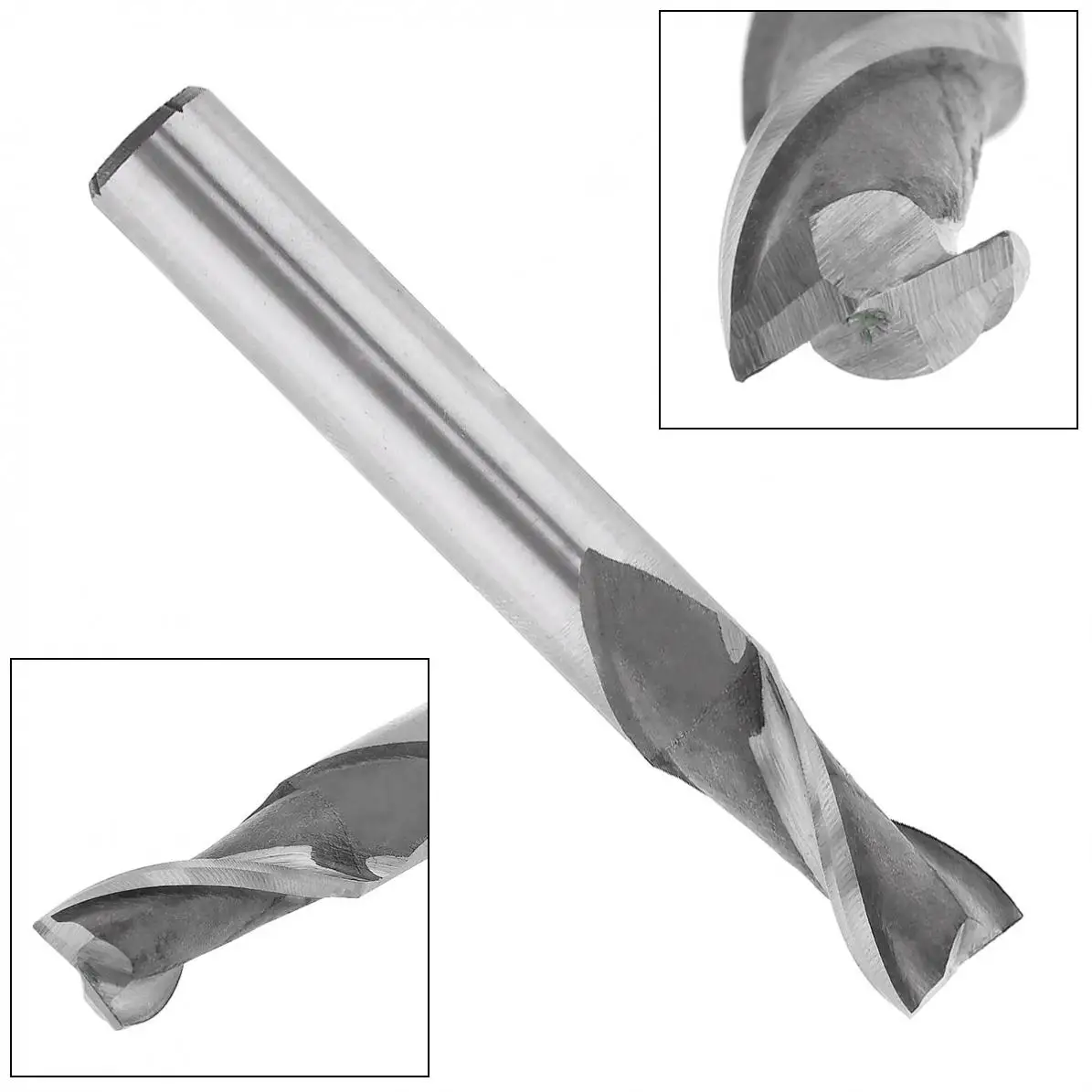 4 мм 2 Флейта HSS Концевая фреза с супер жестким прямым хвостовиком для обработки