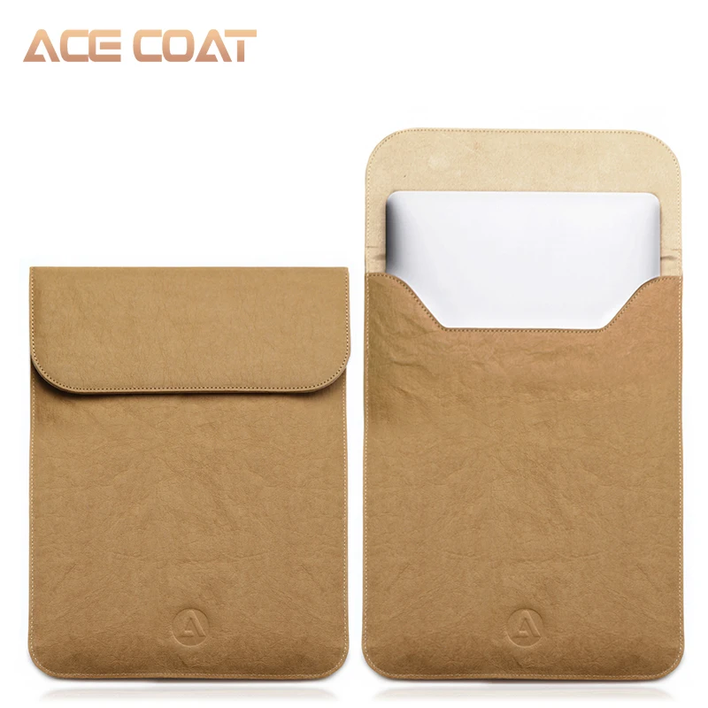 ACECOAT моющиеся крафт-бумажные защитные сумки для Apple Macbook Air Pro 13 12 15 чехол для ноутбука для macbook pro 13 Чехол a1989