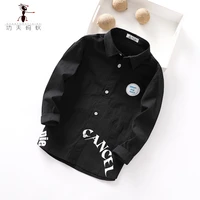 spring autumn boys casual shirt abstract cotton blouse palace casual boys shirt with long sleeve boy shirts for children top