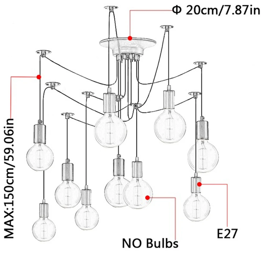Прочный светильник в стиле ретро с люстра для учебы офиса спальни ресторана