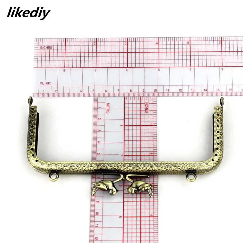5 шт./лот 15 см античная бронза квадратная птица бисер металлическая рамка для