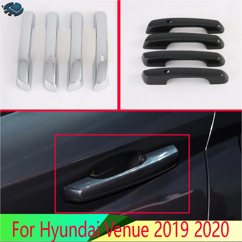 Автомобильные аксессуары для Hyundai Venue 2019 2020 хромированная крышка дверной ручки из