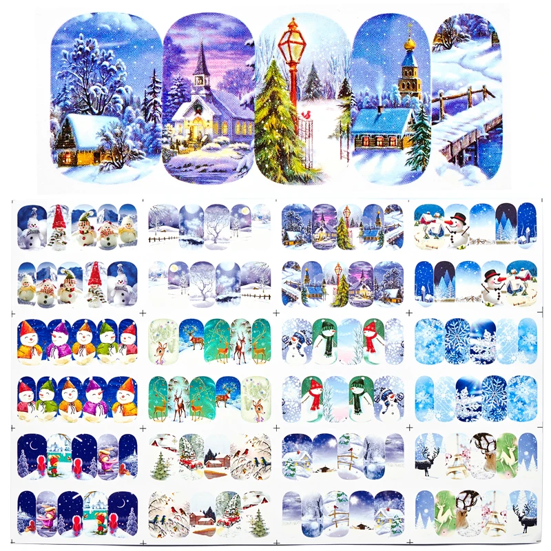 12 видов конструкций в 1 Набор Зимний Рождественский стиль Снежинка Полный