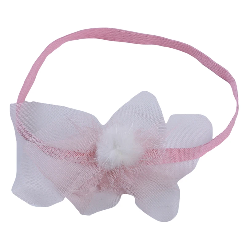

Hot Sale Cute Tulle Bow Kids Headband Girls Headwear Headband Elastics for Hair Fashion Accessories Ornaments Headdress