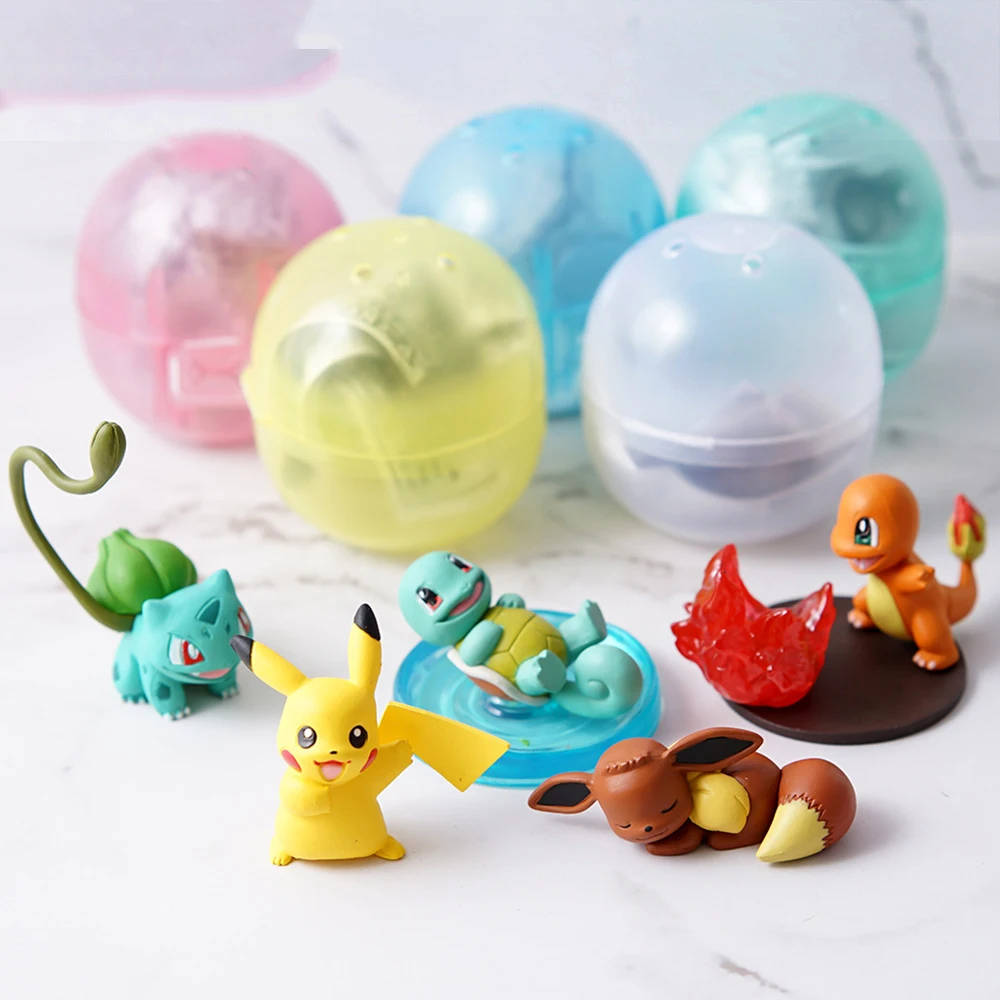 Takara Tomy 5 шт./компл. Покемон чармандер Сквиртл Бульбазавр экшн фигурка Ex Elf Ball