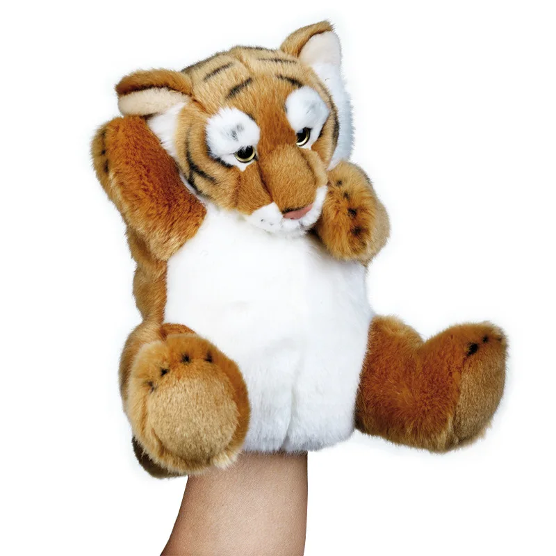 

National Geographic 10 in 16 kinds of plush hand puppets 3D pp cotton animals hand puppets educational tools for kids