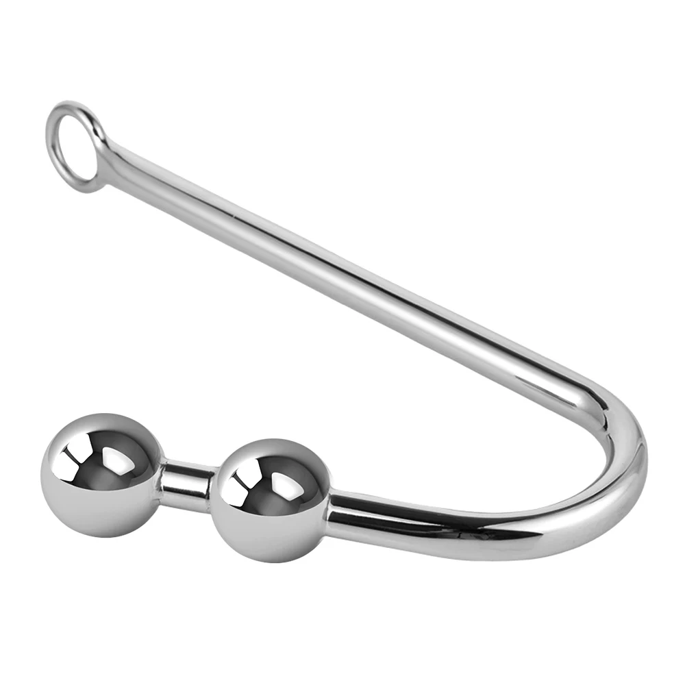 IKOKY Stainless Steel Anal Dilator With Ball Hole Sex Toys for Men and Women Butt Plug Adult Products Hook | Красота и здоровье