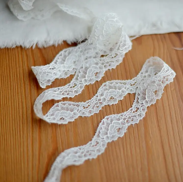 Оптовая продажа 10 метров 2 3 см красивая розовая слоновая кость вышивка кружевная