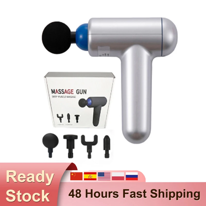 

Массажер ударный электрический ручной бесшумный для глубоких тканей, 6 скоростей