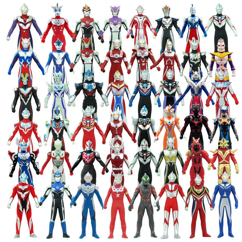 

13cm Soft Glue Children's Toys Ultraman Zett Trigger Tiga Zero Geed Monster Action Figure Model Movable Joints Unbreakable Doll