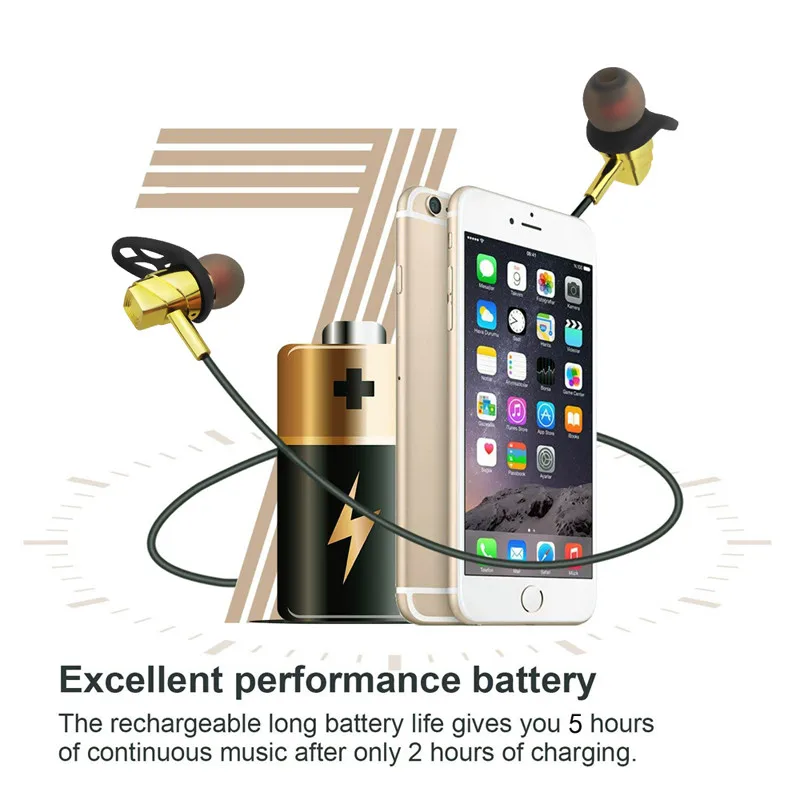 Bluetooth оригинальные магнитные наушники Беспроводные спортивные стерео