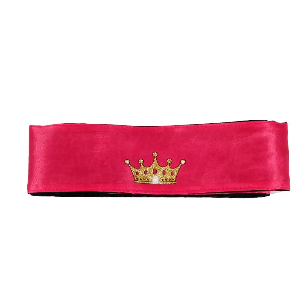 Регулируемая Двусторонняя атласная шляпа с логотипом под заказ/повязка на