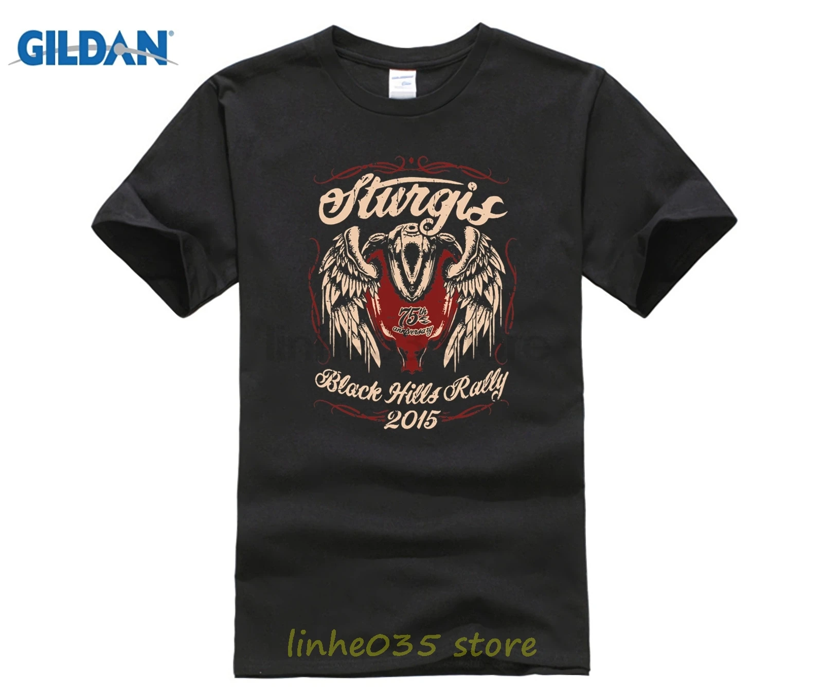 Новые мужские футболки модное платье 2018 Байкерская одежда черные холмы ралли