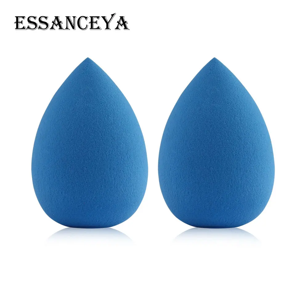 2PCS Blue ESSANCEYA 2-3 шт латексный спонж для макияжа в форме капли воды косметический спонж для макияжа спонж для лица крем косметическая пудра - Цвет: 2PCS Blue