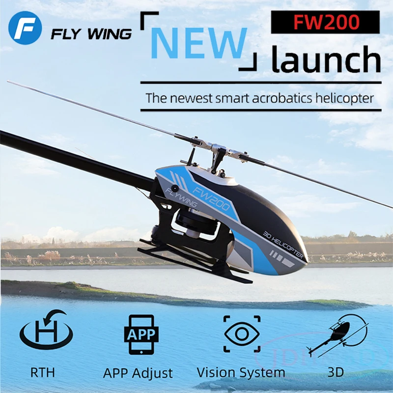 FLYWING FW200 H1 V2 Gyro RC 6CH 3D Smart GPS вертолет RTF самостабилизирующийся бесщеточный прямой
