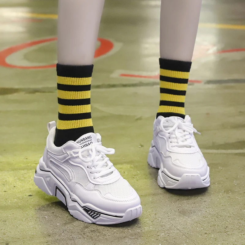 2018 дышащая сетчатая женская повседневная обувь вулканизированные женские