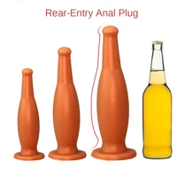 huge super soft anal plug vodka bottle shape penis for men and women strong suction cup adult supplies shop sex toy store
