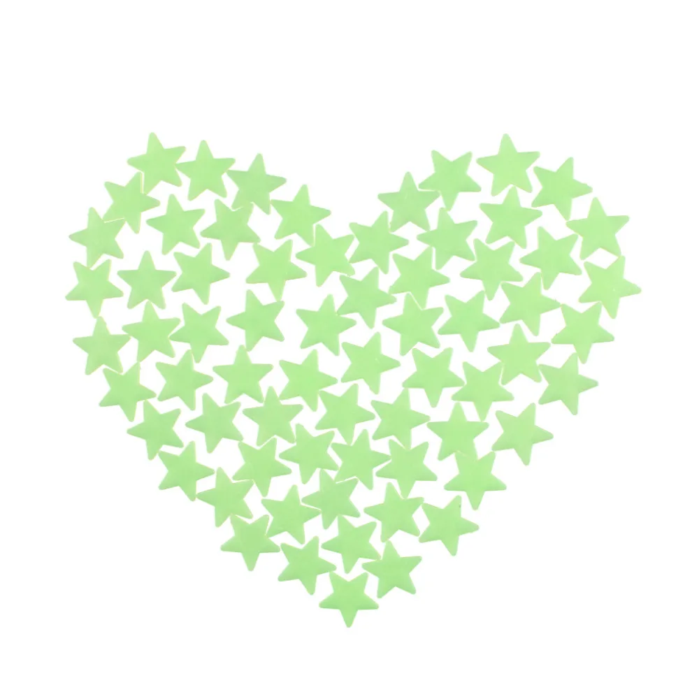 100 шт светится в темноте наклейки со звездами для детей подарок украшение детской