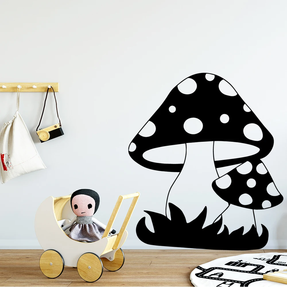Красочные мультфильм гриб наклейки на стену самоклеющиеся художественные обои