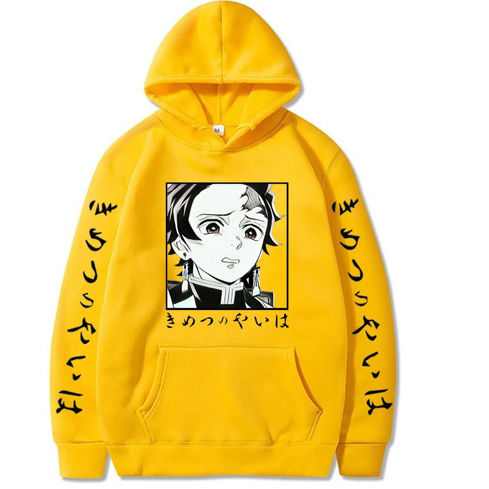 

Demon Slayer Hoodies Anime Cosplay Kimetsu No Yaiba Sweatshirts Long Sleeve Loose Casual Oversized 4XL Pullovers Streetwear Top