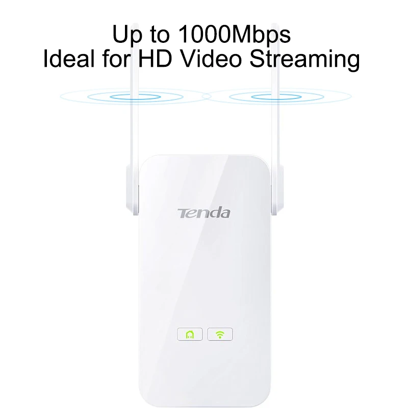 Tenda PA3 1000 Мбит/с Ethernet-адаптер сетевого шнура PLC сетевой адаптер переменного тока