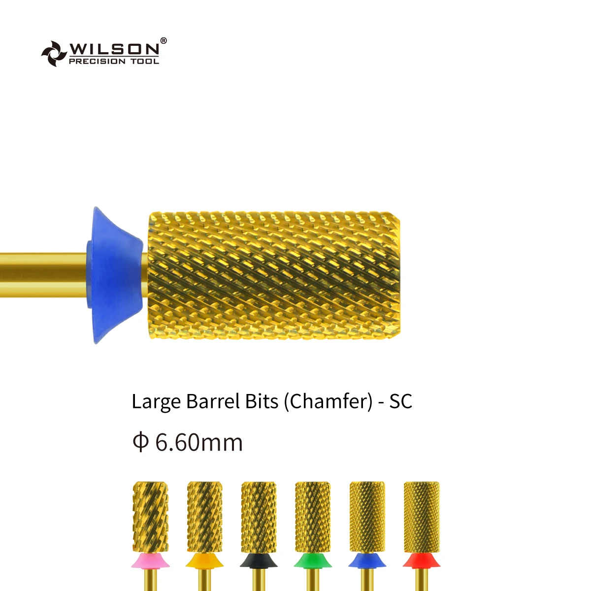 

6,60 мм большие бочковые Биты (фаски)-SC Оловянное покрытие, Карбидное сверло для маникюра Вильсона