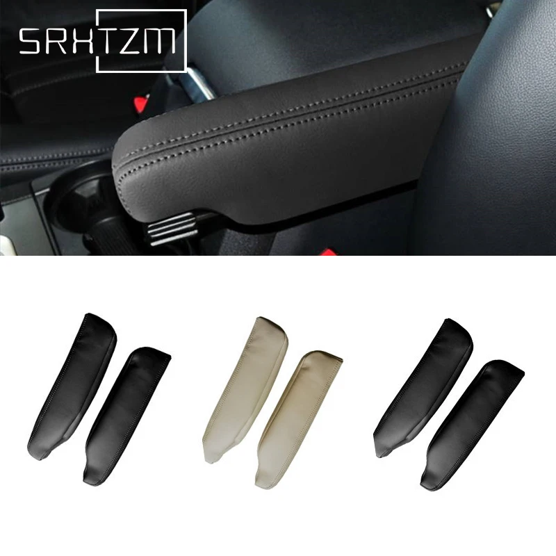 Стайлинг автомобиля кожаный подлокотник из микрофибры для сиденья отделка ручки