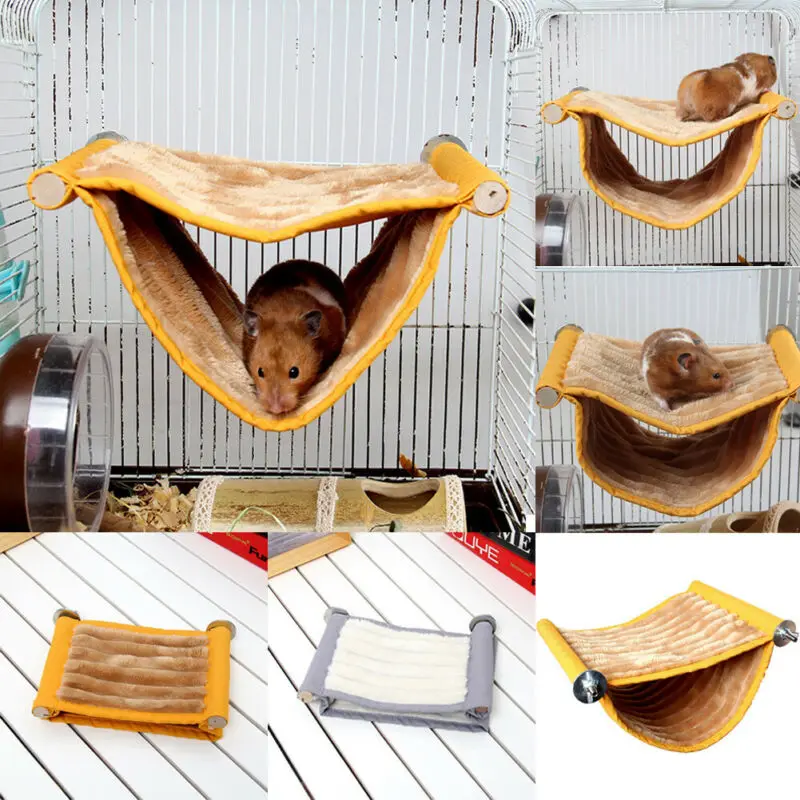 Top sale Hamster Hanging House Cage Nest Sleep Pet Bed Rat Guinea Pig Toys Swing Small Feeding Animals Hammocks | Дом и сад