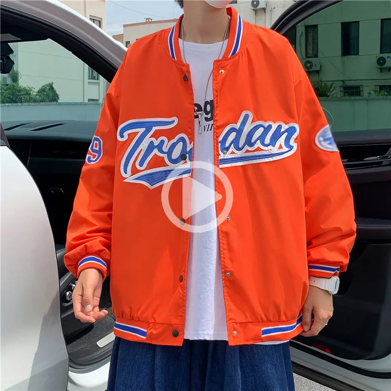 Куртка бомбер мужская бейсбольная Модный Анорак уличная одежда в стиле хип хоп