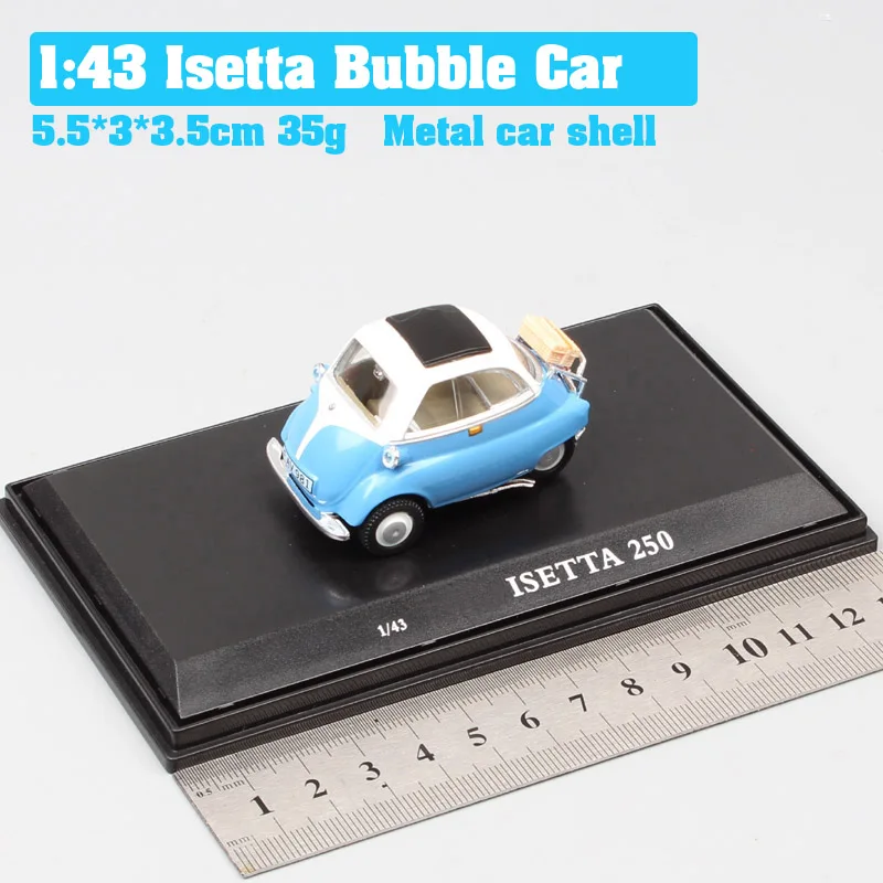 Isetta 250 Blue Cararama мини милые классические 1/43 весы Isetta 250 автомобиль пузыря литые Автомобили Модель для маленьких мальчиков подарки миниатюрные 1955 - Цвет: Isetta 250 Blue