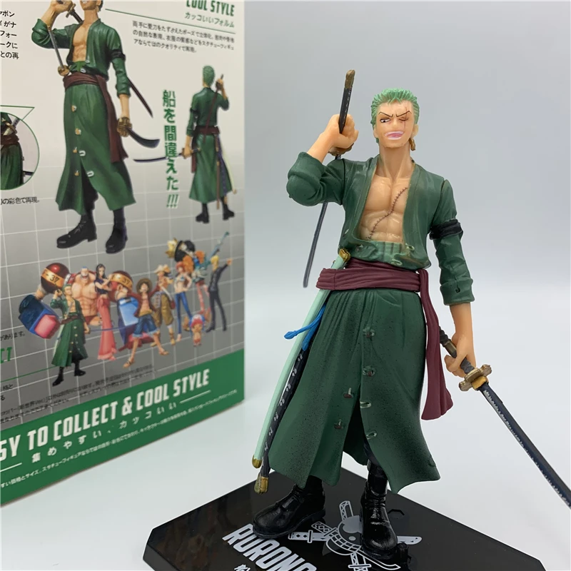 Новая серия мира Зоро меч стоящий верх. ПВХ фигурка ророноа Луффи собрать модель