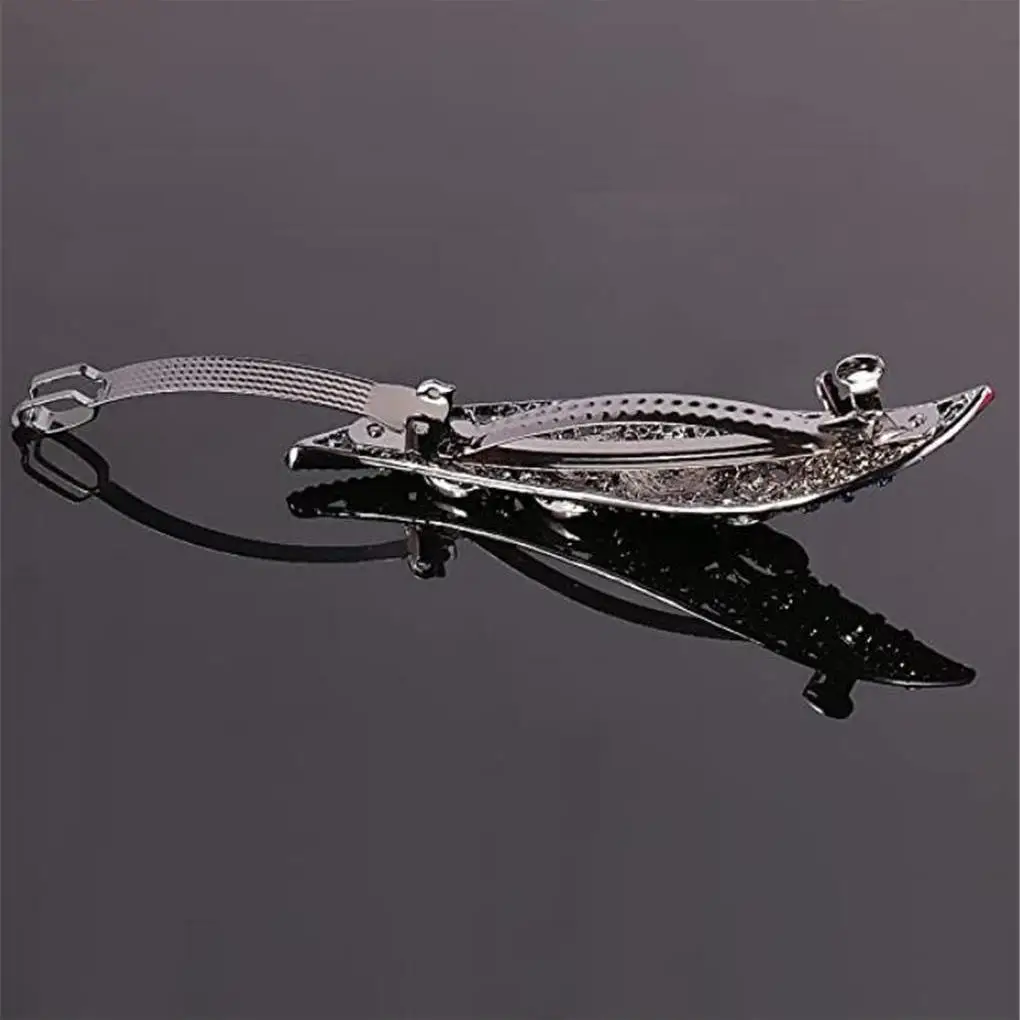 

Girls Leaf Hairclip Children Rhinestone Hairpin Alloy Hair Accessory Party Traveling Hair Styling Tools Kids Fashion Headwear