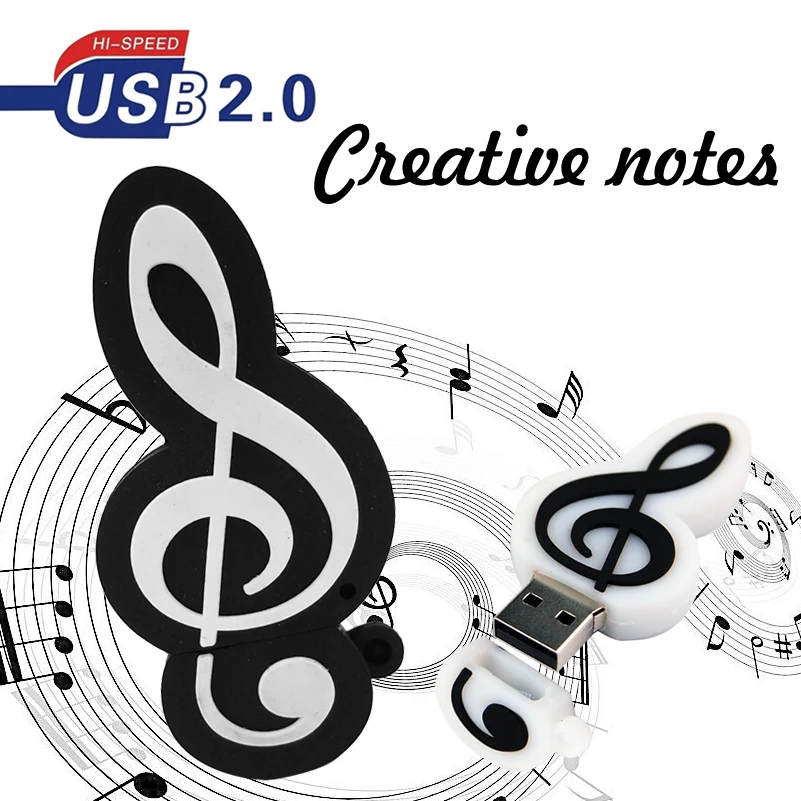 USB флеш накопитель Music World Minions Note 32 ГБ 64 128 Мб 2 0 ключ|USB флэш-накопители| |