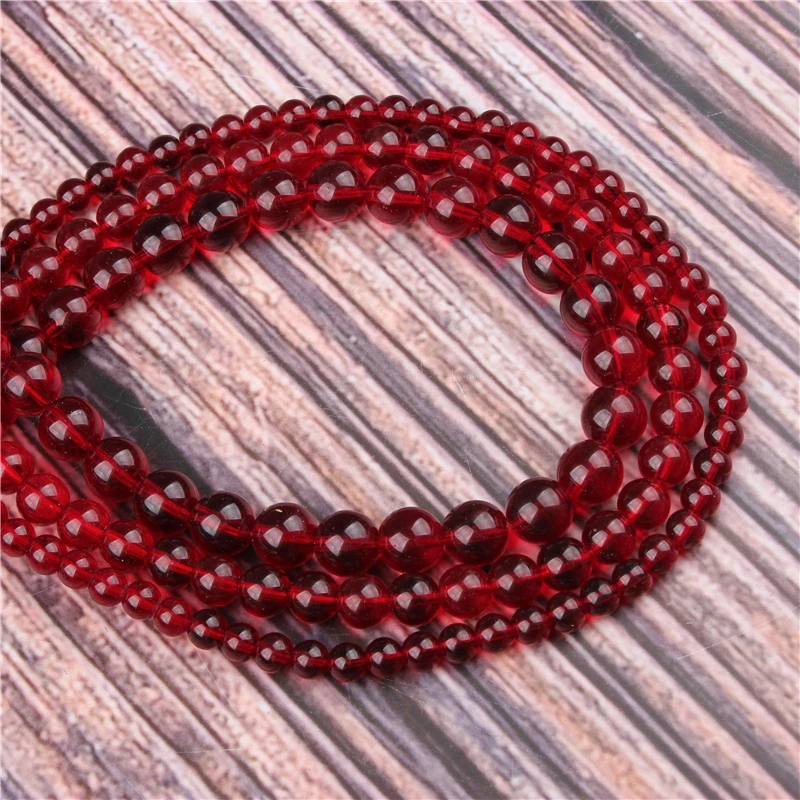 

Hot Sale Natural Stone Crimson Glass 15.5" PicBlue Peacockk Size 4/6/8/10/12mm fit Diy Charms Beads Jewelry Making Accessories