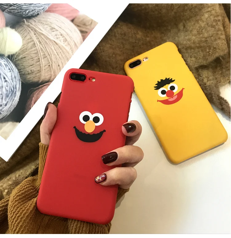 Милый мультяшный чехол для iPhone Xr X Xs Max Задняя панель 6 6S 7 8 Plus матовый телефона Smile