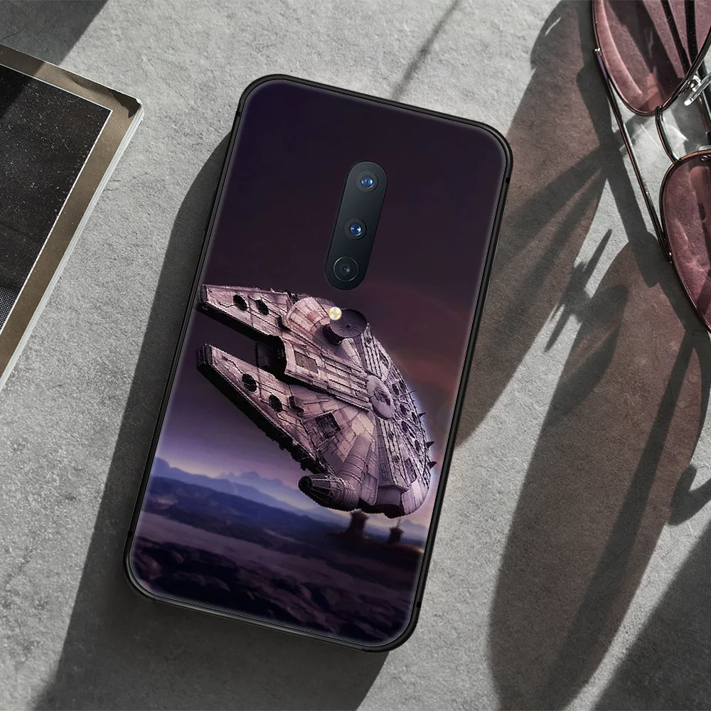 

outer space Spaceship UFO Phone Case Cover Hull For 1+ Oneplus 5T 6 6T 7 7Pro 7T 8 8Pro 8T black Shell Fashion Cover Silicone