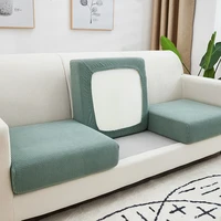 luleci funiture protector jacquard thick sofa cushion cover corner sofa seat cushion slipcover elastic solid color couch cover