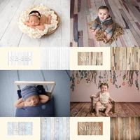 wood newborn baby portrait photography backdrop for photo studio wooden floor children kids birthday artistic background props