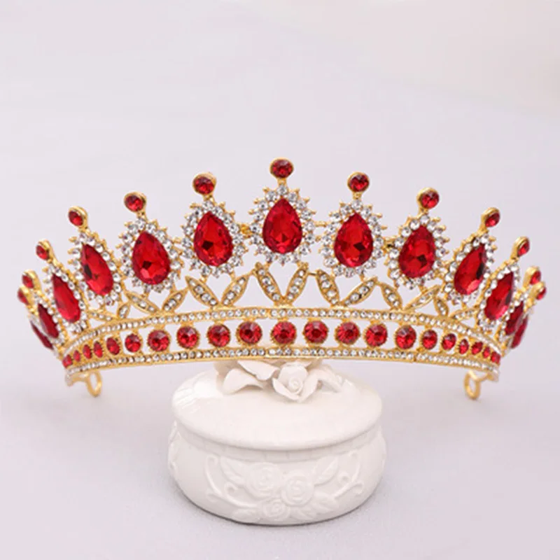 

New Wedding Crown Hair Jewelry Bridal Headpiece Baroque Rhinestones Crystal Bridesmaid Party Crowns Hairs Accessories for Women