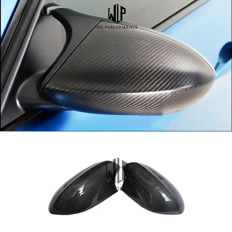 Высококачественные зеркальные колпачки из натурального углеродного волокна в