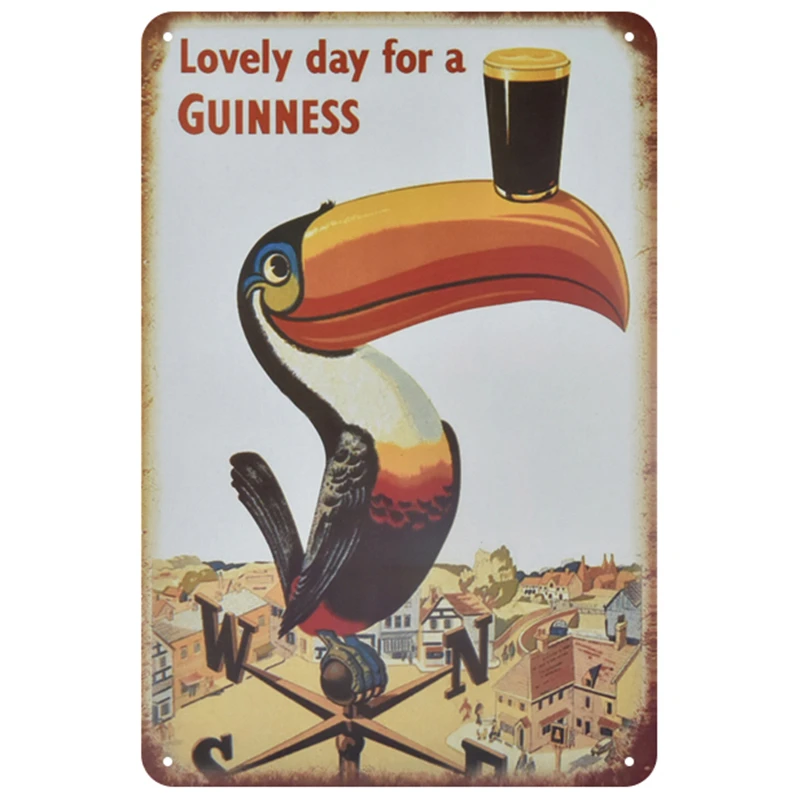 Guinness табличка, металлическая винтажная жестяная вывеска, булавка, потертый шик, Декор, винтажные металлические знаки, украшение для бара, металлический плакат для паба, металлическая пластина - Цвет: 1